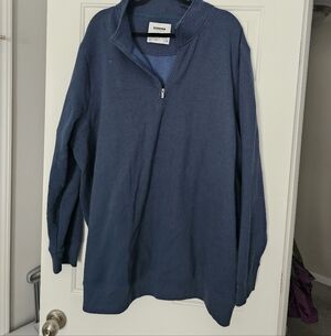 Sonoma Men's Blue Half-Zip Sweater 3XB Fleece